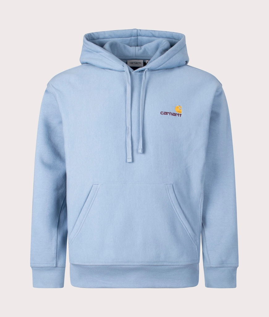 Carhartt WIP Mens Relaxed Fit American Script Hoodie